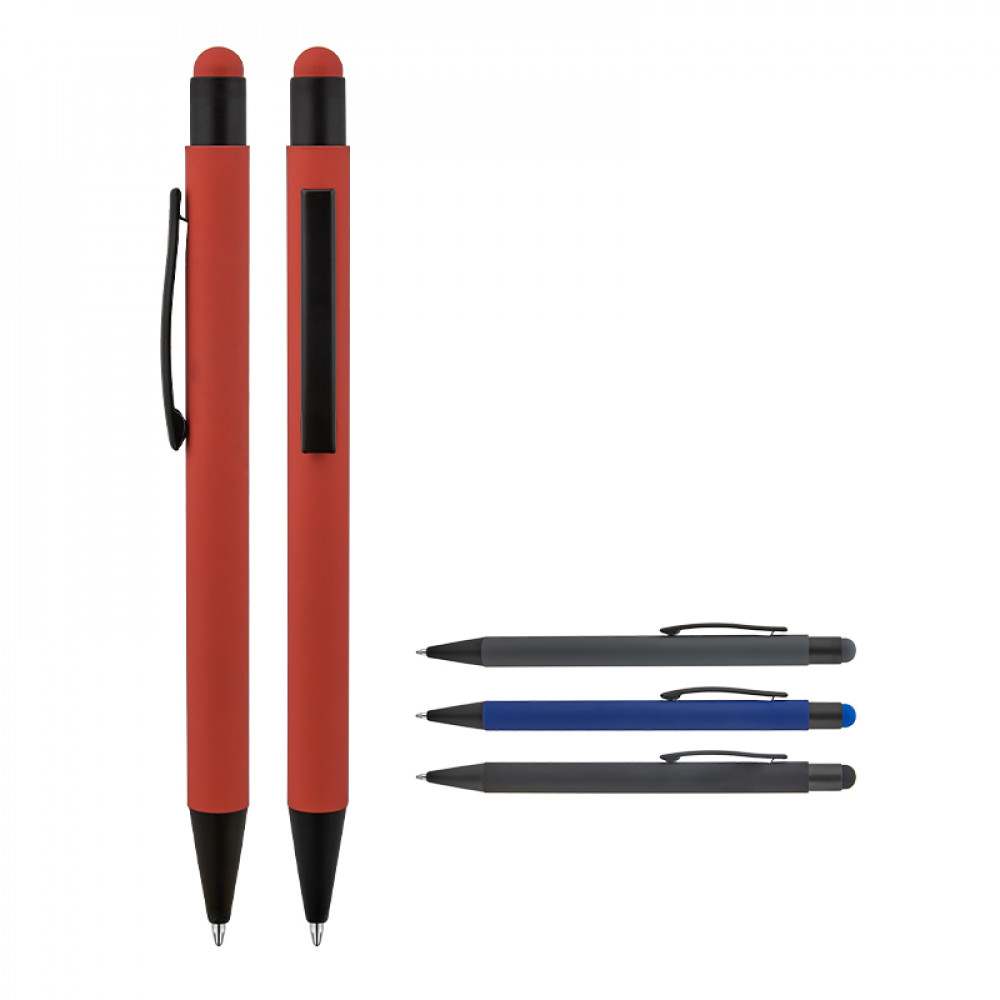 Metal Tükenmez Touchpen Kalem Rubber Gövde – ym1027