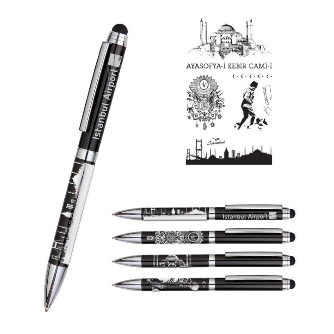 Kalem Figürlü Metal Tükenmez ym1107 T