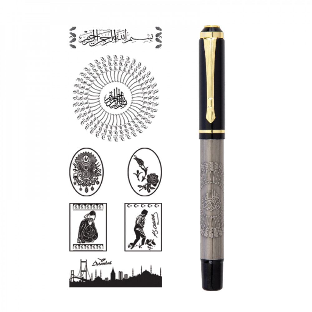 Kalem Kabartma Figürlü Metal Roller ym661 R