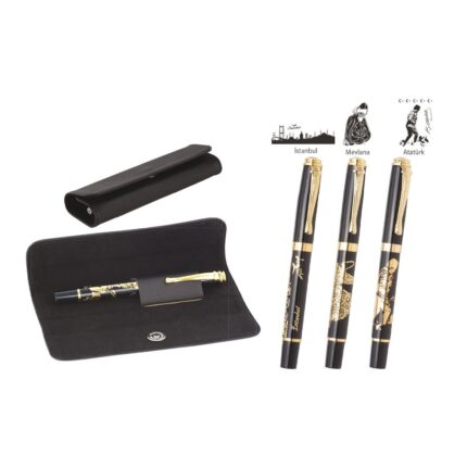 Promosyon Kalem Seti Tekli Kabartma Roller Kalem Seti   p1758 modeline ait p1758