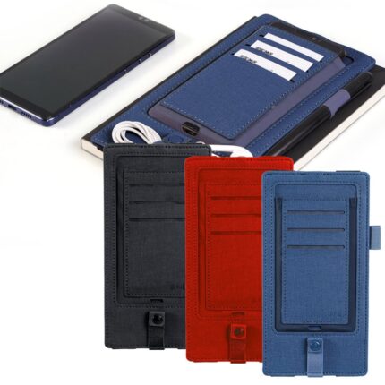 Powerbank Organizer Wireless Şarj Özellikli Defter Kılıfı p7350