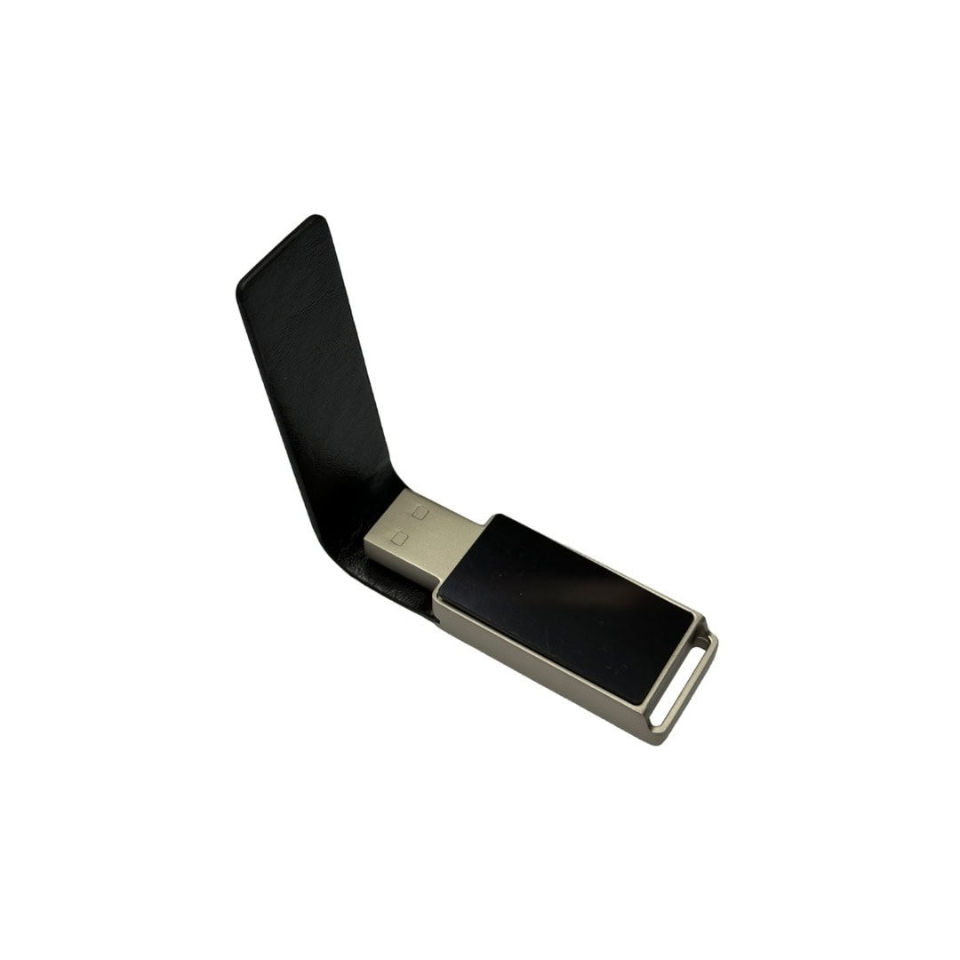 Usb Bellek Deri Kapaklı Beyaz Işıklı t29