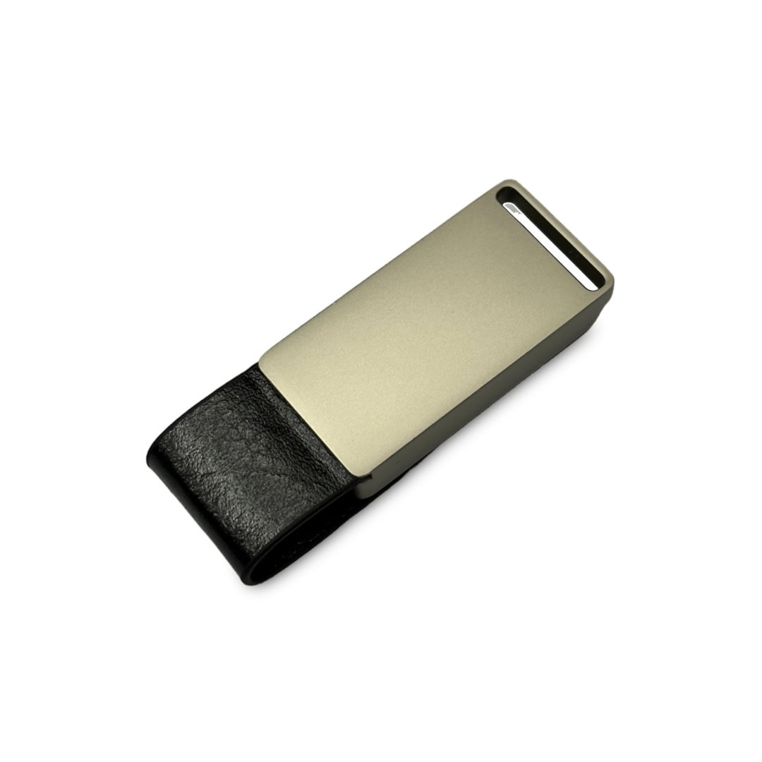 Usb Bellek Deri Kapaklı Beyaz Işıklı t29