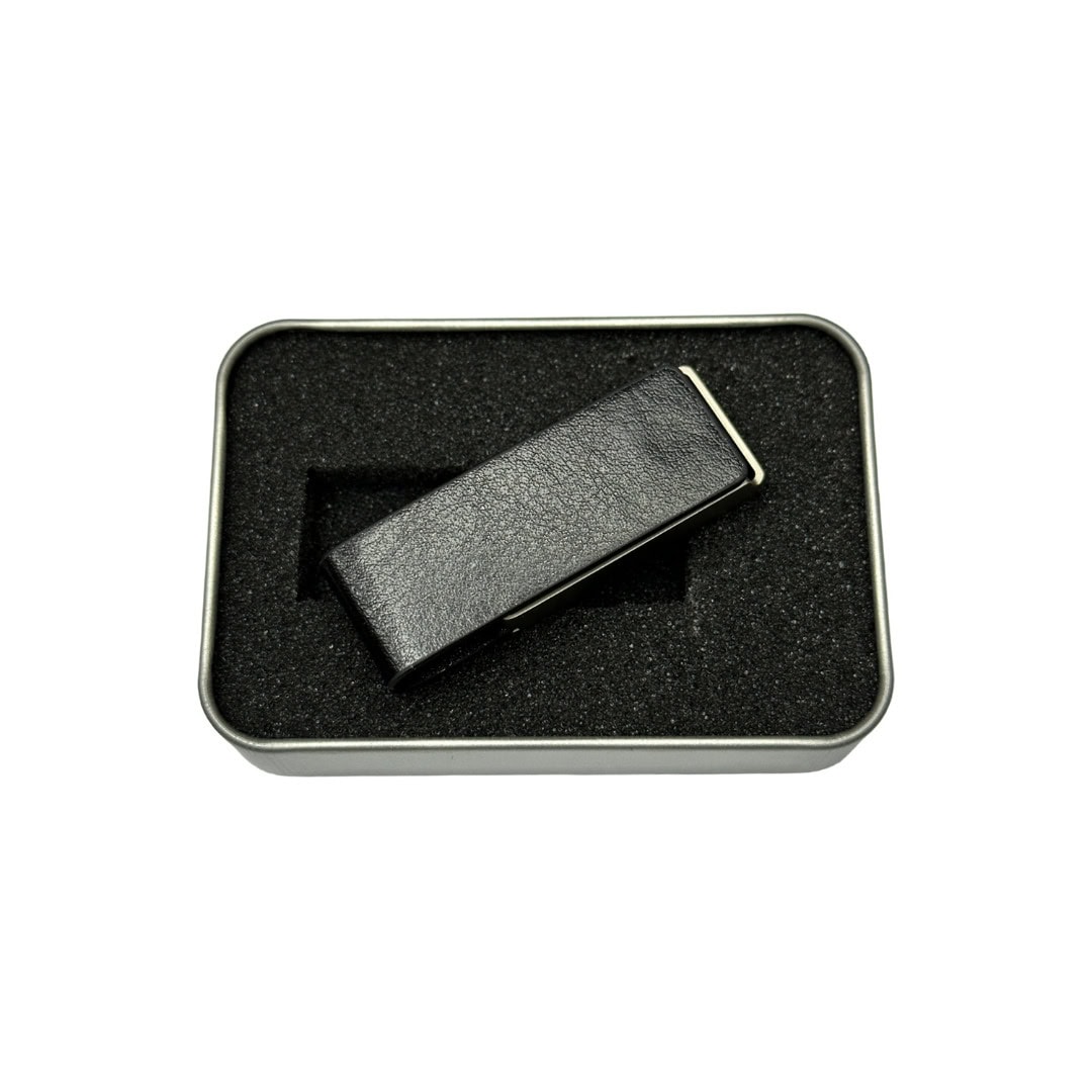 Usb Bellek Deri Kapaklı Beyaz Işıklı t29