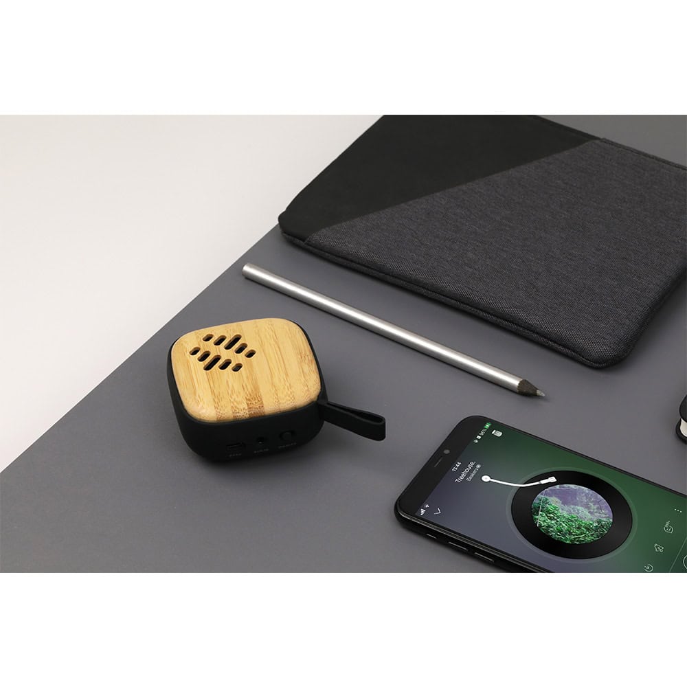 Teknolojik Ürünler Bluetooth 5.0 Bambu Hoparlör p7545