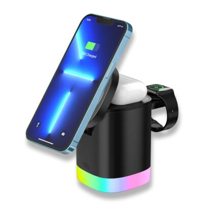 Teknolojik Ürünler Kablosuz Şarj Standı (Telefon, Saat, Kulaklık) G6 W35