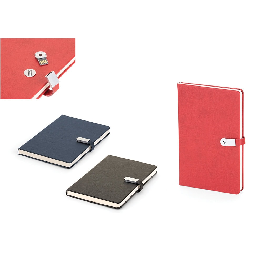 Termo Deri Kapaklı Usb Bellekli Defter 13 X 21 Cm – p6490